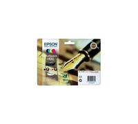 Cartouches D'Encre Epson C13T16364010, Pack De 4 Encres, T1636, 16 XL