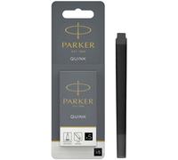 Cartouches d'encre grande capacité PARKER QUINK sous blister noir 5 cartouches