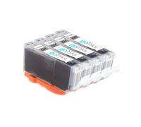 Cartouches d'encre grise compatibles Go Inks - 4x10,5 ml - Canon CLI-521GY pour PIXMA MP980/MP990/MX860 - Non-OEM