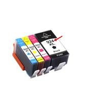 Cartouches d'encre HP 924, 925, 923, 924XL, 925XL et 923XL for imprimante Couleur Officejet Pro 8120, 8123, 8133 et 8130(924XL-4Color 1set)