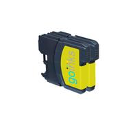 Cartouches d'encre jaune compatibles Go Inks - 2 pièces pour remplacer LC980Y/LC1100Y sur Brother DCP/MFC