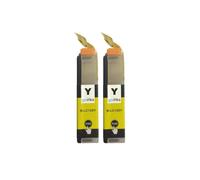 Cartouches d'encre jaune Go Inks compatibles 2x LC125XLY pour Brother DCP et MFC