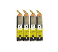 Cartouches d'encre jaunes compatibles Go Inks - 4 cartouches pour remplacer LC3217Y sur Brother MFC