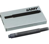 Cartouches d'encre LAMY T10 à grande capacité - compatibles avec tous les modèles de stylos plume Lamy - Contenance: 1,25 ml par cartouche - 5 pièces par paquet - Couleur de l'encre: noir