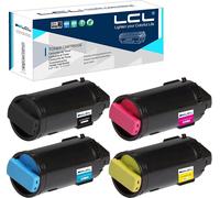 Cartouches d'encre LCL compatibles avec Xerox VersaLink C505, 4 pièces KCMY