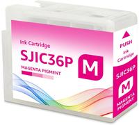 Cartouches D'Encre Magenta Compatibles Sjic36P Sjic36Pm Pour C13T44C340 Pour Epn Colorworks C6000 C6500 Ae Pe (1 Magenta)[ENC945685]