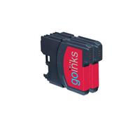 Cartouches d'encre magenta Go Inks compatibles Brother LC980M/LC1100M - 2x12ml pour imprimantes DCP/MFC (non-OEM)