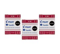 Cartouches d'encre Namiki IC-100 pour Stylo Capless Noir - PILOT - Lot de 3 Etuis de 12