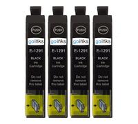 4 Noire Cartouches d'encre pour Epson Workforce WF-7515 WF-7525 WF-3540DTWF