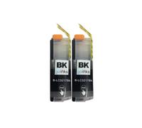 Cartouches d'encre noires compatibles Go Inks LC3217BK - 2x Noir, 550 pages, remplace Brother LC3217BK pour imprimantes Brother MFC non OEM
