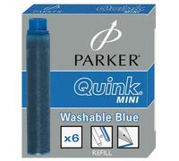 Cartouches d'encre - PARKER - Quink mini - Noir - 6 pièces - Pour stylo plume Esprit