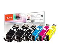 Cartouches d'encre - PEACH - C520/521 - Compatible Canon - Pack de 2 - Multi-couleurs - Jet d'encre