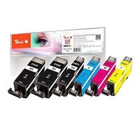 Cartouches d'encre - PEACH - C520/521 - Compatible Canon - Pack de 2 - Multi-couleurs - Jet d'encre