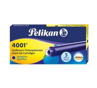 Cartouches d'encre Pelikan 4001 GTP/5 pour stylos ? plume Bleu roi 1,4 ml Lot de 5 (310748)