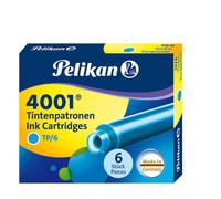 Cartouches d'encre Pelikan 4001 TP/6 turquoise (6 cartouches)