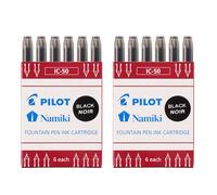 Cartouches d'encre Pilot IC-50 ic 50,sac d'encre FP-50r 78g,noir,bleu,rouge,3 couleurs - Type Blac 2 pack