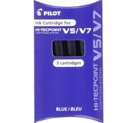 Cartouches d'encre PILOT pour roller V5/V7 bleu (3 cartouches)