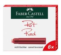 Cartouches d'encre pour stylo plume - Petite taille - Rouge - Faber-Castell
