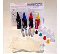 Cartouches d'encre pour wf-2750dwf, wf-2760dwf wf2750 wf2760 Pleines de prêt à Usage + Recharge 400 ML Encre + tanichette + Accessoires catucce Gia 'postes de prêt Utilisation