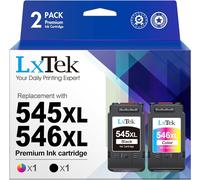Cartouches D'Encre Remplacement Pour Canon Pg545 Cl546 Xl Pg-545Xl Cl-546Xl Pour Pixma Mx495 Tr4550 Tr4551 Ts3150 Ts3151 Mg2450 Mg2500 Mg2950 Mg2550S Mg2555S Mg3050 (Noir Tri-Couleur, 2-Pack)