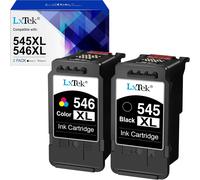 Cartouches d'encre Remplacement pour Canon PG545 CL546 XL PG-545XL CL-546XL pour Pixma MX495 TR4550 TR4551 TS3150 TS3151 MG2450 MG2500 MG2950 MG2550S MG2555S MG3050 (Noir Tri-Couleur,2-Pack)