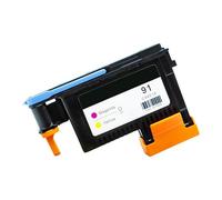 Cartouches d'encre tête d'impression compatible for HP Designjet, buse HP91, buse Z6100PS, tête d'impression HP6100, buse C9461A, tête d'impression de remplacement for machine photo, accessoires(M+Y)