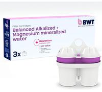 Cartouches Filtrantes Balanced Alkalized + Magnesium ¿ 3 Pièces Réduit Chlore, Calcaire, Métaux Lourds Eau Enrichie, Ph Augmenté Goût Neutre Compatible Carafes