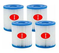 Cartouches filtrantes Bestway taille 1, aérées pour piscine, 7,9 x 8,9 cm, faciles à changer, pour Type I (4)