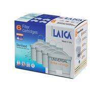 Cartouche Filtrante Bi-Flux Plastique Blanc - LAICA F6M - Améliore la qualité de l'eau - Pack de 6