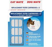 Cartouches filtrantes de rechange pour fontaine Cat Mate pour animaux de compagnie (paquet de 2)
