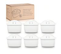 Cartouches Filtrantes Eau 6 Pièces - Filtre de Remplacement Type Maxtra+, Compatible avec Carafes Marella, Style, Elemaris XL, Aluna Ce lot de 6 cartouches filtrantes constitue une solution de remplac