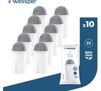 Cartouches filtrantes Wessper Classic pour eau dure | Remplacement pour Aquaphor Standard, Brita Classic, Dafi Classic Cartouche filtrante Pack 10