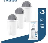 Cartouches filtrantes Wessper Classic pour eau dure | Remplacement pour Aquaphor Standard, Brita Classic, Dafi Classic Cartouche filtrante Pack 3