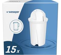 Cartouches filtrantes Wessper Classic | Remplacement des cartouches filtrantes Aquaphor Standard, Brita Classic, Dafi Classic | Réduit le calcaire et le chlore Pack 15