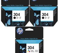 Cartouches HP 304 N9K06AE N9K05AE d’origine Lot de 3 multicolores