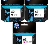 Cartouches HP 62 C2P04AE C2P06AE Lot de 3 Multicolores