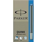Parker Cartouches pour stylo à plume Quink – Encre bleu royal – Étui de 5