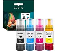 Cartouches pour Epson 104 XL trois jeux T104 ️️ ECOTANK ET 2710 ET 2715 ET 2720 ️