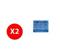 Cartouches pour stylo plume - Waterman - Bleu - 16 pcs - Rechargeables - Mixte