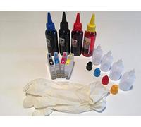 Cartouches rechargeables pour voiture Reset compatibles avec Epson Imprimante Express Home XP-335 Type 29 29 XL + 400 ml Couleurs + Jianettes pratiques