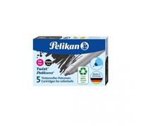 Cartouches roller Pelikan eco pour Pelikano/Twist noir 5 cartouches