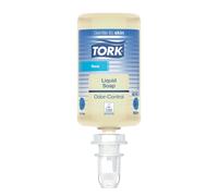 Cartouches savon mains anti-odeurs Tork sans parfum 1 L, lot de 6