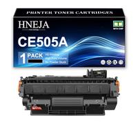 Cartouches Toner 05A pour HP P2035 P2035n P2055dn P2055d P2055x P2050 Imprimantes, Cartouche Toner Remplacement CE505A | Haute Capacité | 6500 Pages,Black-1 Pack