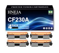 Cartouches Toner 30A pour HP M203dw M203dn M227fdw M227sdn Imprimantes, Cartouche Remplacement CF230A | Haute Capacité | 1600 Pages,Black-4 Pack