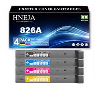 Cartouches Toner 826A pour HP M855dn M855xh Imprimantes, CF310A CF311A CF313A CF312A Cartouches Toner Remplacement,4 Colors-1 Pack