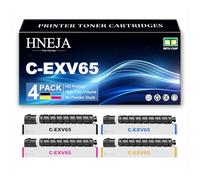Cartouches Toner C-EXV65 pour Canon ImageRUNNER C3326i Imprimante, Cartouches Toner Remplacement Compatibles 5761C001 5762C001 5762C001 5764C001,4 Colors-1 Pack