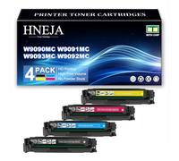 Cartouches Toner Compatibles pour HP E45028dn M47528f Imprimante, Cartouches Toner Remplacement W9090MC W9091MC W9092MC W9093MC,4 Colors-1 Pack