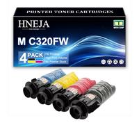 Cartouches Toner Compatibles pour Ricoh M C320FW M C320FSE Imprimante, Cartouche Toner Haute Capacité Remplacement 842656 842657 842642 842643,4 Colors-1 Pack