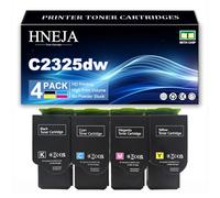 Cartouches Toner Remplacement C242XK0 C242XC0 C242XM0 C242XY0 pour Lexmark C2325dw C2425dw C2535dw MC2325adw MC2425adw MC2535adwe MC2640adwe Imprimantes,4 Colors-1 Pack