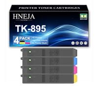 Cartouches Toner TK-895 pour Kyocera FS-C8020MFP FS-C8025MFP FS-C8525MFP FS-C8520MFP Imprimante, Remplacement Cartouche Toner Haute Capacité TK-895K TK-895C TK-895M TK-895Y,4 Colors-1 Pack
